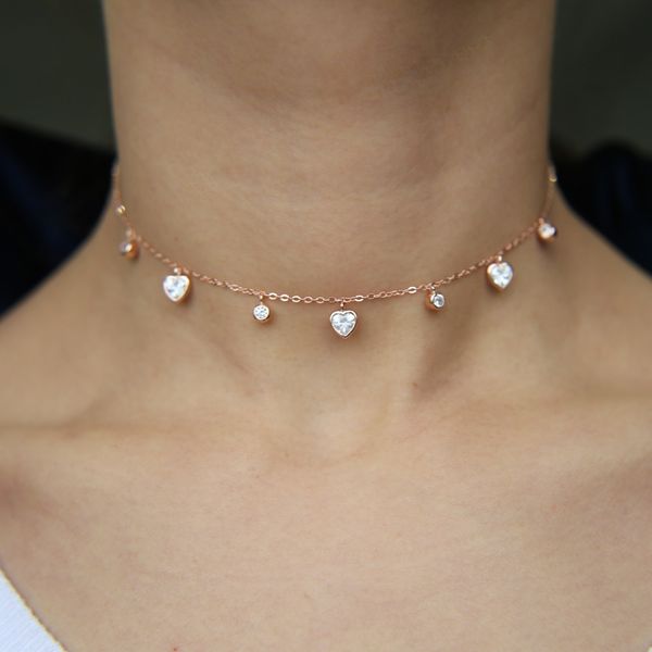 girlfriend gift valentines style aaa+ sparking heart cz charm drop choker 925 sterling silver gorgeous necklace
girlfriend gift valentines style aaa+ sparking heart cz charm drop choker 925 sterling silver gorgeous necklace