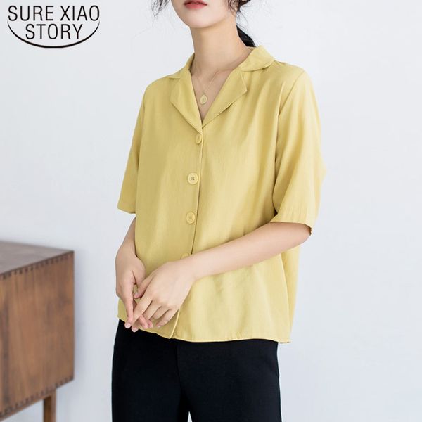 summer casual ladies clothing fashion regular vintage blouse women white solid suit collar elegant button 5247 50 210510
summer casual ladies clothing fashion regular vintage blouse women white solid suit collar elegant button 5247 50 210510