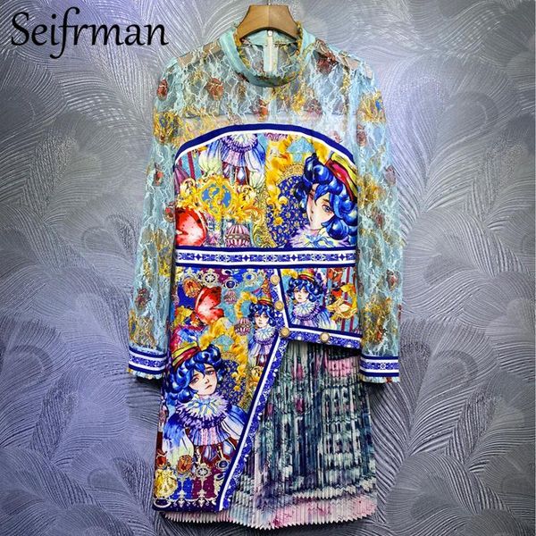 casual dresses seifrmann women autumn fashion runway party midi dress lace long sleeve vintage printed ladies patchwork pleated 2021, Black;gray
casual dresses seifrmann women autumn fashion runway party midi dress lace long sleeve vintage printed ladies patchwork pleated 2021, Black;gray