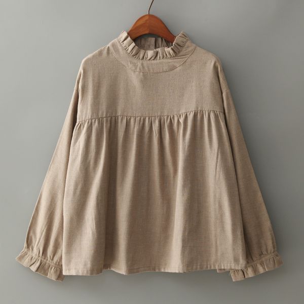 women's blouses & shirts lamtrip unique japanese style ruffled collar small plaid long sleeve cotton yarn vintage shirt blouse cxm, White
women's blouses & shirts lamtrip unique japanese style ruffled collar small plaid long sleeve cotton yarn vintage shirt blouse cxm, White