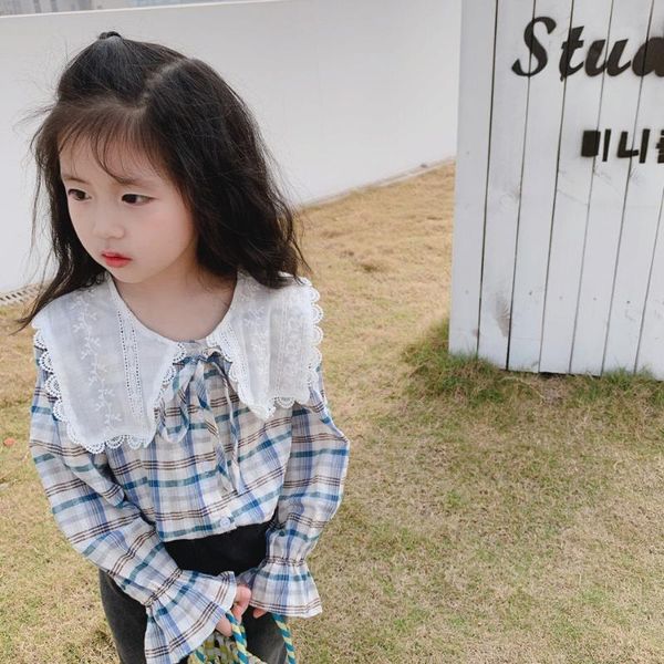 shirts owligbaby 2021 korea style girls shirt lace plaid cotton baby blouse kids clothes, White;black
shirts owligbaby 2021 korea style girls shirt lace plaid cotton baby blouse kids clothes, White;black