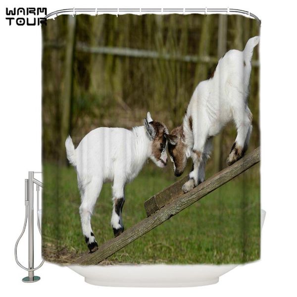 shower curtains warmtour curtain cutty goats and puppies waterproof bathroom decor 
shower curtains warmtour curtain cutty goats and puppies waterproof bathroom decor