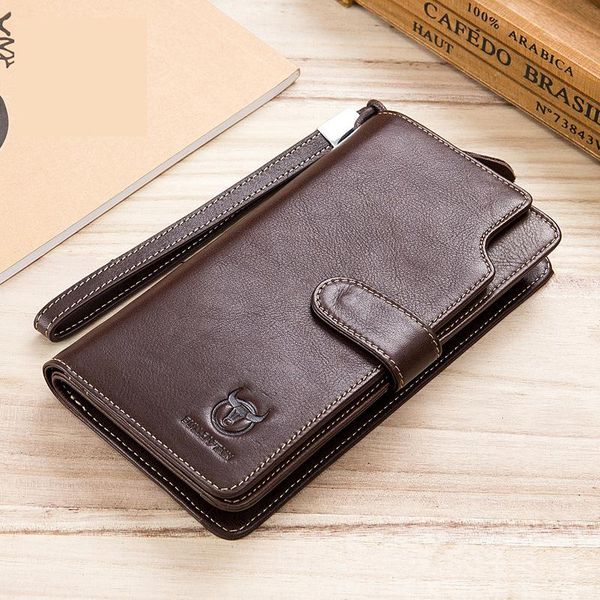 wallets cowhide hasp men clutch genuine leather long purses black brown business wallet double zipper phone bag for male gift, Red;black
wallets cowhide hasp men clutch genuine leather long purses black brown business wallet double zipper phone bag for male gift, Red;black
