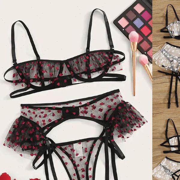 erotic bra fashion womens sleepwears exquisite lace lingerie garter briefs set babydoll cut out sleepwear ladies, Black;red
erotic bra fashion womens sleepwears exquisite lace lingerie garter briefs set babydoll cut out sleepwear ladies, Black;red