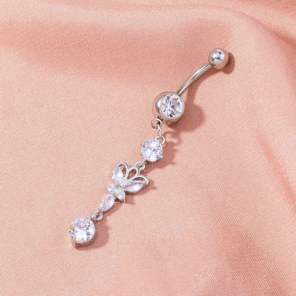 fashion selling tassel butterfly zircon nail long navel ring female body piercing jewelry, Silver
fashion selling tassel butterfly zircon nail long navel ring female body piercing jewelry, Silver