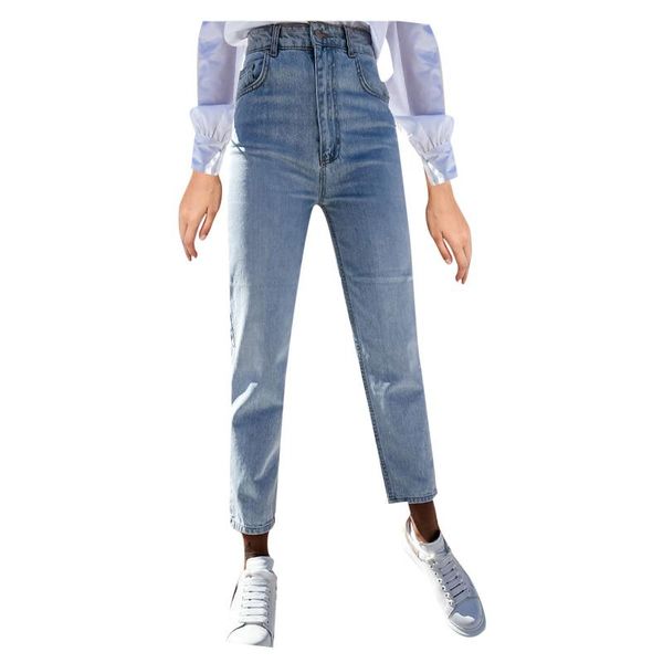 women's leggings stretch skinny jeans plus size women denim pants high waist elastic band slim pencil light blue 4, Black
women's leggings stretch skinny jeans plus size women denim pants high waist elastic band slim pencil light blue 4, Black