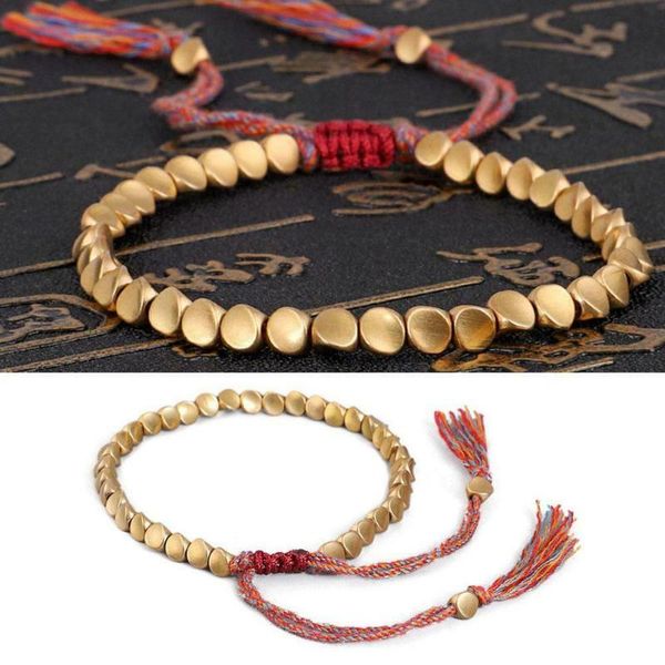 beaded, strands fashion bracelets women men's ethnic lucky rope handmade tibetan buddhism woven cotton copper beads, Black
beaded, strands fashion bracelets women men's ethnic lucky rope handmade tibetan buddhism woven cotton copper beads, Black