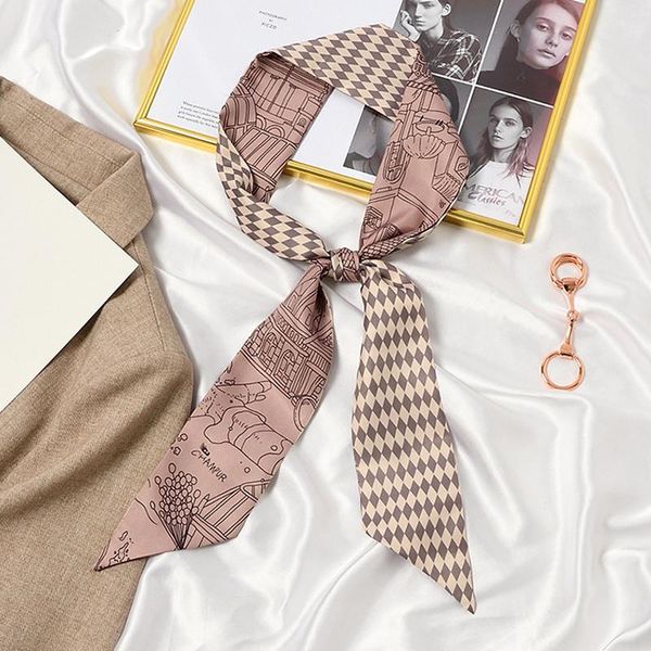 scarves moribty skinny women silk scarf bufanda luxury print summer neckerchief ties foulard femme long retro hair ribbon headscarf wrap, Blue;gray
scarves moribty skinny women silk scarf bufanda luxury print summer neckerchief ties foulard femme long retro hair ribbon headscarf wrap, Blue;gray