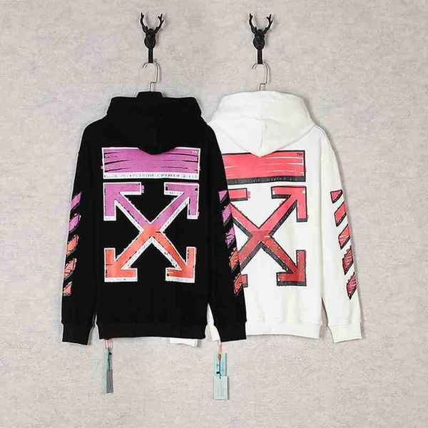 2021 autumn winter new high-quality off gradient arrow hoodie for men and women, Black
2021 autumn winter new high-quality off gradient arrow hoodie for men and women, Black