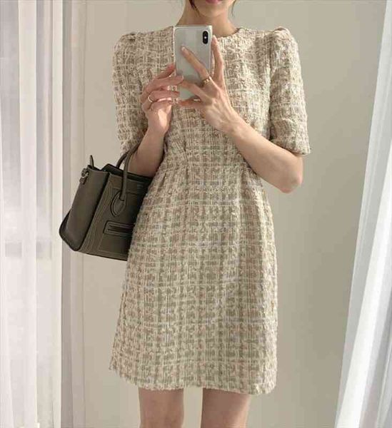 summer fashion design women chic short sleeve dress tweed plaid runway dress vestido, Black;gray
summer fashion design women chic short sleeve dress tweed plaid runway dress vestido, Black;gray
