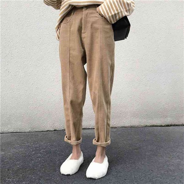 arrival autumn winter korea fashion women corduroy casual pants all-matched loose harem female trousers s281 210512, Black;white
arrival autumn winter korea fashion women corduroy casual pants all-matched loose harem female trousers s281 210512, Black;white