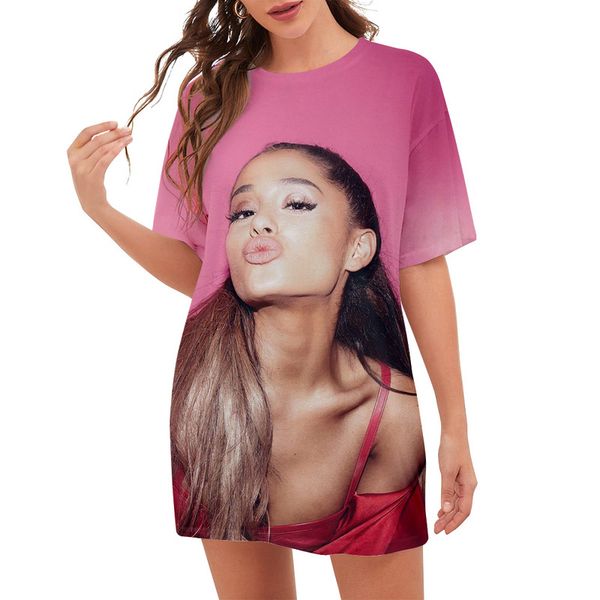 cloocl pop singer ariana grande women tee printed lady clothes loose short sleeve teens leisure outfits, White
cloocl pop singer ariana grande women tee printed lady clothes loose short sleeve teens leisure outfits, White