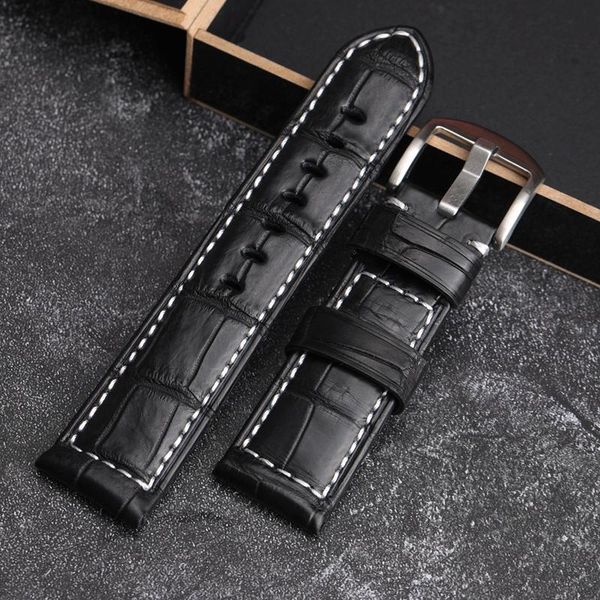 watch bands handmade crocodile leather watchband suitable for pam441 111 black men retro soft bracelet 24mm 26mm, Black;brown
watch bands handmade crocodile leather watchband suitable for pam441 111 black men retro soft bracelet 24mm 26mm, Black;brown