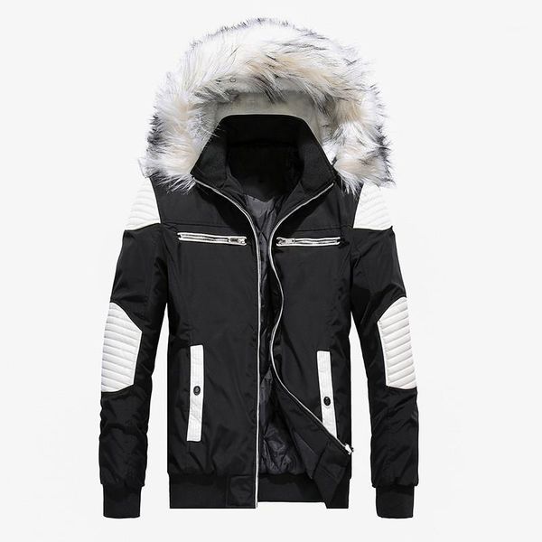 men's jackets 2021 winter thicken warm overcoat with fur collar fashion long hooded parkas outerwear cotton lined and coats, Black;brown
men's jackets 2021 winter thicken warm overcoat with fur collar fashion long hooded parkas outerwear cotton lined and coats, Black;brown