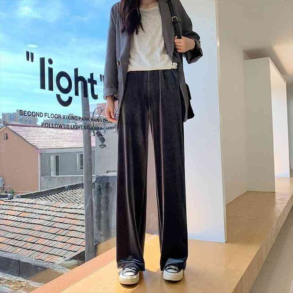 high waist wide leg womens pant casual autumn winter golden velvet trousers straight plus size fashion, Black;white
high waist wide leg womens pant casual autumn winter golden velvet trousers straight plus size fashion, Black;white