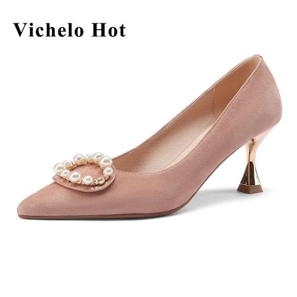 dress shoes vichelo sheep suede pointed toe strange style princess high heel pearl decoration korean girls dating sweet women pumps l90, Black
dress shoes vichelo sheep suede pointed toe strange style princess high heel pearl decoration korean girls dating sweet women pumps l90, Black