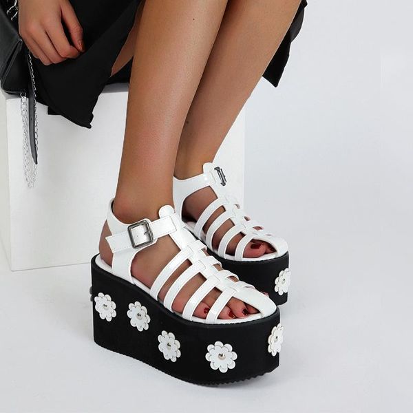 sandals 2021 summer women's shoes platform gladiator with color matching flowers roman baotou wedges sandalias mujer casual, Black
sandals 2021 summer women's shoes platform gladiator with color matching flowers roman baotou wedges sandalias mujer casual, Black