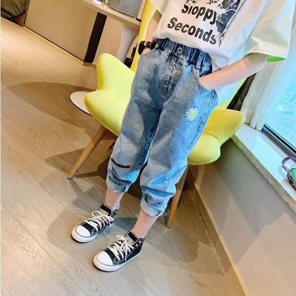 girls' jeans children's clothing set loose spring model washed denim long pants 2 6 78 10 12 ages, Blue
girls' jeans children's clothing set loose spring model washed denim long pants 2 6 78 10 12 ages, Blue