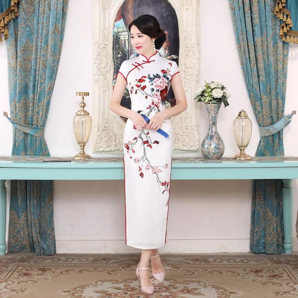 ethnic clothing satin women classic qipao traditional vintage button chinese dresses elegant split mandarin collar cheomgsam floral gow, Red
ethnic clothing satin women classic qipao traditional vintage button chinese dresses elegant split mandarin collar cheomgsam floral gow, Red