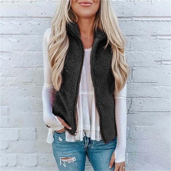 women's vests fleece women autumn korean harajuku plus size sleeveless jackets ladies fashion zipper casual waistcoat female 6, Black;white
women's vests fleece women autumn korean harajuku plus size sleeveless jackets ladies fashion zipper casual waistcoat female 6, Black;white
