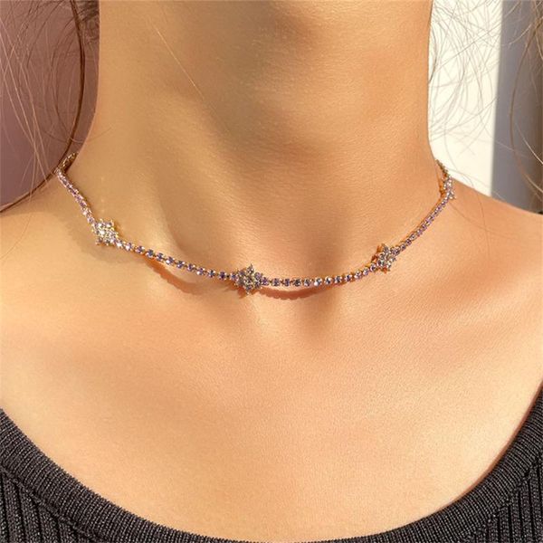 chains lovely flower colorful crystal tennis chain necklaces for women shiny rhinestone choker necklace trendy party jewelry gifts, Silver
chains lovely flower colorful crystal tennis chain necklaces for women shiny rhinestone choker necklace trendy party jewelry gifts, Silver