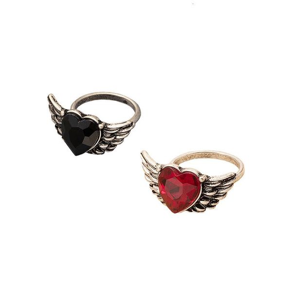 japanese and korean style simple fashion love wing women's net red trend hip hop street pat personality ring men couple heart crystal r, Silver
japanese and korean style simple fashion love wing women's net red trend hip hop street pat personality ring men couple heart crystal r, Silver