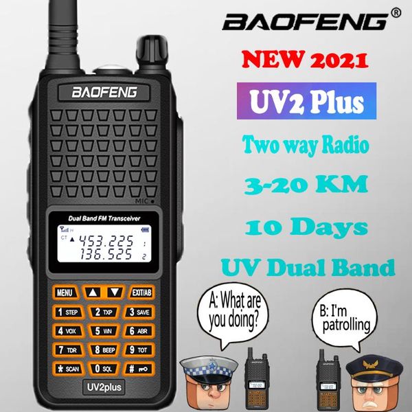 walkie talkie 2021 baofeng walkie-talkie long distance 20km uv2plus cb ham radio hf transceiver uhf vhf better than uv5r-8w
walkie talkie 2021 baofeng walkie-talkie long distance 20km uv2plus cb ham radio hf transceiver uhf vhf better than uv5r-8w