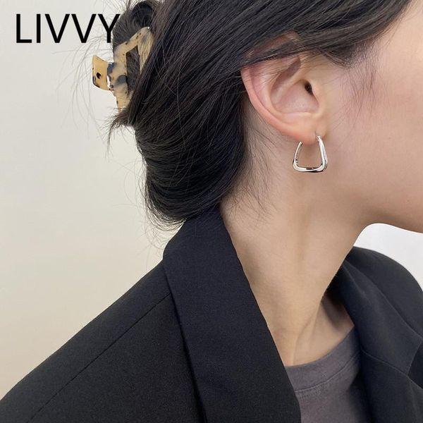 hoop & huggie livvy silver color irregular triangle shape earrings for women arrival simplicity fashion jewelry accessories, Golden;silver
hoop & huggie livvy silver color irregular triangle shape earrings for women arrival simplicity fashion jewelry accessories, Golden;silver