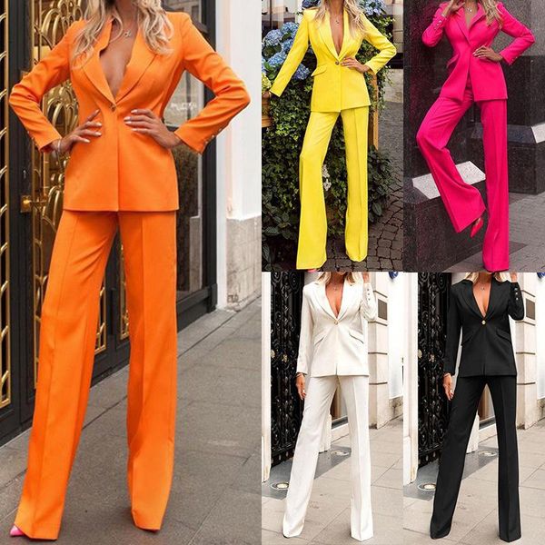 women's two piece pants autumn fashion suit coat spring 2021 women summer sets for, White
women's two piece pants autumn fashion suit coat spring 2021 women summer sets for, White