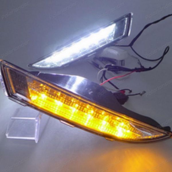 panel lights 2 pcs/lot daytime running car-styling for v/w r s/cirocco led drl 2009-2013 front lamp auto accessories. fog light