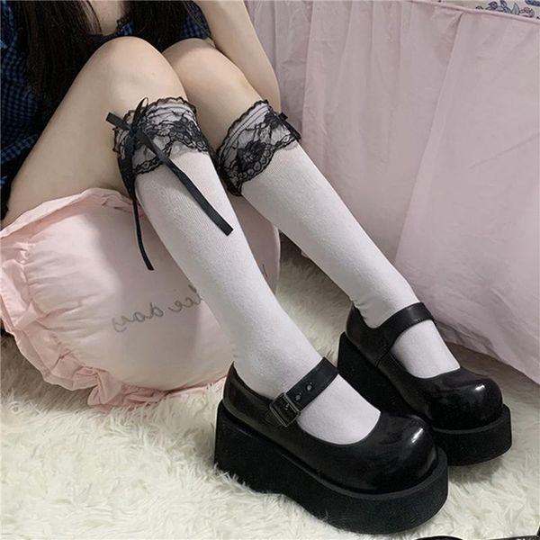pair cute lolita socks girls japanese style pure color bow lovely cosplay spring autumn soft & hosiery, Black;white
pair cute lolita socks girls japanese style pure color bow lovely cosplay spring autumn soft & hosiery, Black;white