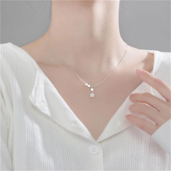 chains star tassel necklace glitter zircon five-pointed pendant female simple clavicle chain high jewelry gift wholesale, Silver
chains star tassel necklace glitter zircon five-pointed pendant female simple clavicle chain high jewelry gift wholesale, Silver