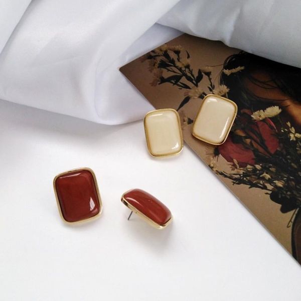 fashionable retro geometric earrings fashion women stud resin jewelry accessories, Golden;silver
fashionable retro geometric earrings fashion women stud resin jewelry accessories, Golden;silver