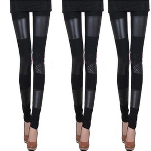 women's pants & capris 2021 fashion women full faux leather floral lace skinny leg length long leggings pans, Black;white 
women's pants & capris 2021 fashion women full faux leather floral lace skinny leg length long leggings pans, Black;white