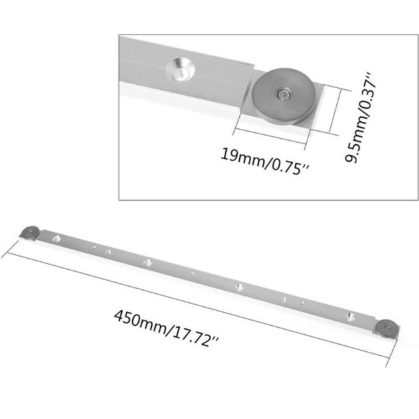 450mm aluminium alloy rail miter bar slider table saw gauge rod woodworking tool professional hand sets
450mm aluminium alloy rail miter bar slider table saw gauge rod woodworking tool professional hand sets