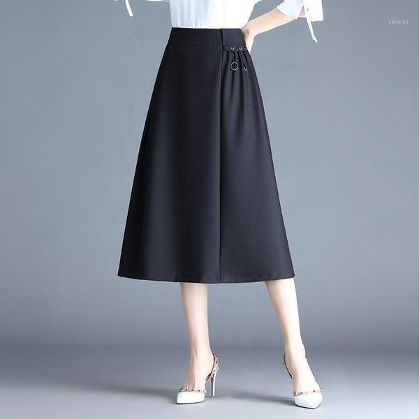 women elastic high waist loose big swing casual mid-long black a-line skirt office lady elegant plus size 4xl summer spring 6267 skirts
women elastic high waist loose big swing casual mid-long black a-line skirt office lady elegant plus size 4xl summer spring 6267 skirts