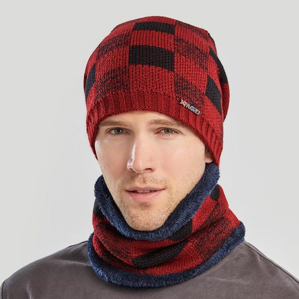cycling caps & masks 2021 winter skullies hat wool beanies knitted scarf with lining male gorras bonnet hats for men, Black
cycling caps & masks 2021 winter skullies hat wool beanies knitted scarf with lining male gorras bonnet hats for men, Black