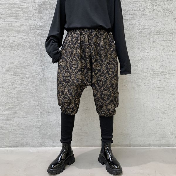 pants fashionable the nightclub hair stylist men's autumn and winter harem gold, Black
pants fashionable the nightclub hair stylist men's autumn and winter harem gold, Black