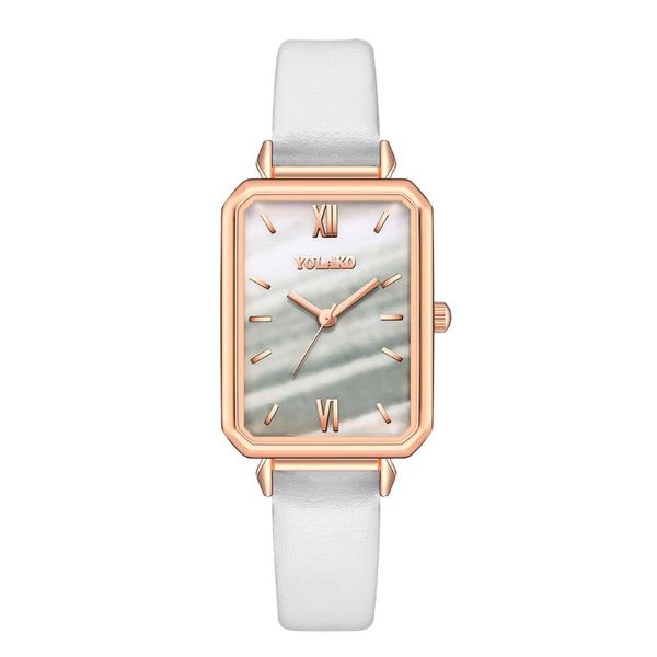 wristwatches yolako brand montre femme women rectangle marble dial roma watches luxury leather quartz wrist drop clock, Slivery;brown
wristwatches yolako brand montre femme women rectangle marble dial roma watches luxury leather quartz wrist drop clock, Slivery;brown