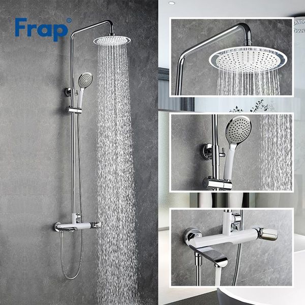 frap 1 set chrome finish brass made shower faucet rainfall head tub mixer for bathroom y24004 sets
frap 1 set chrome finish brass made shower faucet rainfall head tub mixer for bathroom y24004 sets