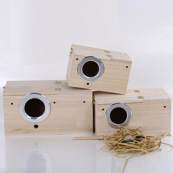 1pc solid wooden nest box nesting boxes 4 sizes pratical for small birds budgies finches bird cages
1pc solid wooden nest box nesting boxes 4 sizes pratical for small birds budgies finches bird cages