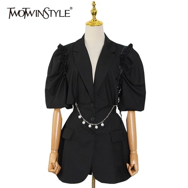 casual patchwork chain dress for women notched puff short sleeve hollow out mini dresses female summer stylish 210520, Black;gray
casual patchwork chain dress for women notched puff short sleeve hollow out mini dresses female summer stylish 210520, Black;gray