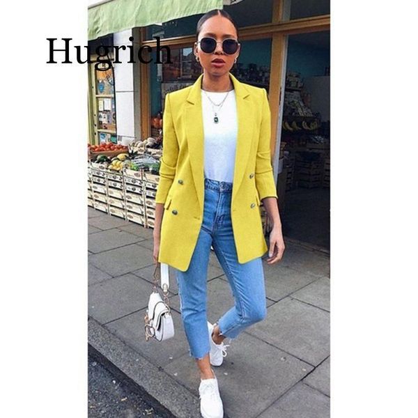 autumn women chic blazer buttons design fashion office lady solid color long sleeve suit coat outerwear plus size s-5xl women's suits, White;black
autumn women chic blazer buttons design fashion office lady solid color long sleeve suit coat outerwear plus size s-5xl women's suits, White;black