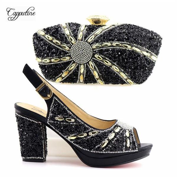 dress shoes fashion black party high heel pumps and purse bag nice handbag set with stones t2867,heel height 9.3cm
dress shoes fashion black party high heel pumps and purse bag nice handbag set with stones t2867,heel height 9.3cm