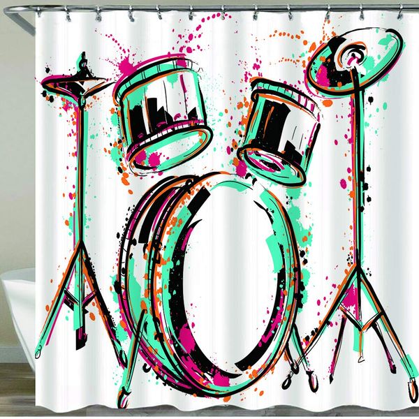 shower curtain,drum kit with splashes in watercolor style,waterproof bath curtains polyester decorative shower curtains art deco
shower curtain,drum kit with splashes in watercolor style,waterproof bath curtains polyester decorative shower curtains art deco