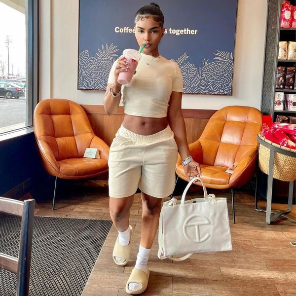 women's tracksuits summer 2021 two pieces sets women short sleeve o-neck t-shirt dress suits & elastic waist bodycon shorts pant, Gray
women's tracksuits summer 2021 two pieces sets women short sleeve o-neck t-shirt dress suits & elastic waist bodycon shorts pant, Gray