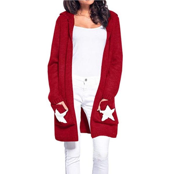 women's sweaters casual fashion long sleeve pocket hooded sweater knitted cardigan women autumn winter loose coat, White;black
women's sweaters casual fashion long sleeve pocket hooded sweater knitted cardigan women autumn winter loose coat, White;black
