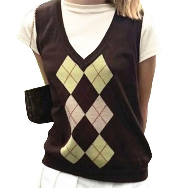 women's vests women sweater vest argyle lattice knitted sweaters sleeveless casual color block pullover waistcoat lively lovely charmin, Black;white
women's vests women sweater vest argyle lattice knitted sweaters sleeveless casual color block pullover waistcoat lively lovely charmin, Black;white