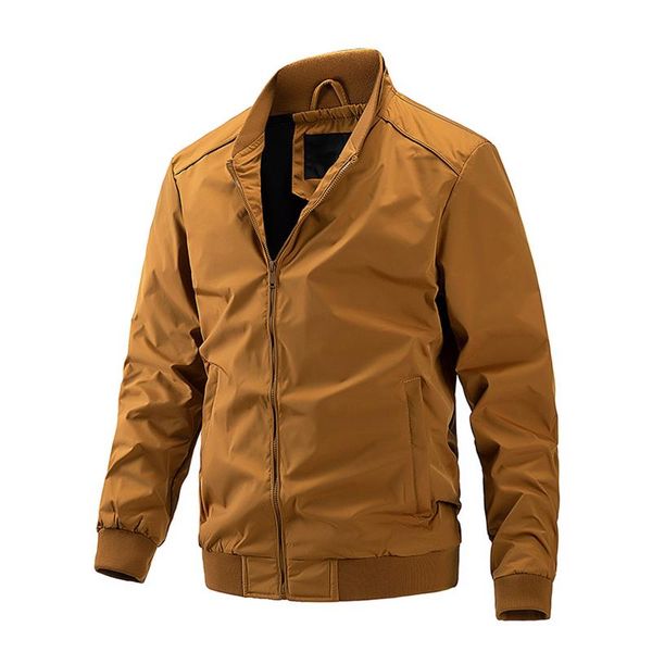men's jackets autumn&winter outdoor jacket men casual solid color long sleeve zip-up pockets coats waterproof, Black;brown
men's jackets autumn&winter outdoor jacket men casual solid color long sleeve zip-up pockets coats waterproof, Black;brown