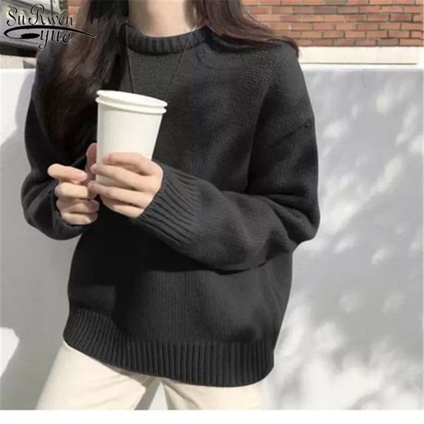 sweet and lovely long sleeve women's sweater spring autumn commute loose knitwear wool pullover 12824 210427, White;black
sweet and lovely long sleeve women's sweater spring autumn commute loose knitwear wool pullover 12824 210427, White;black